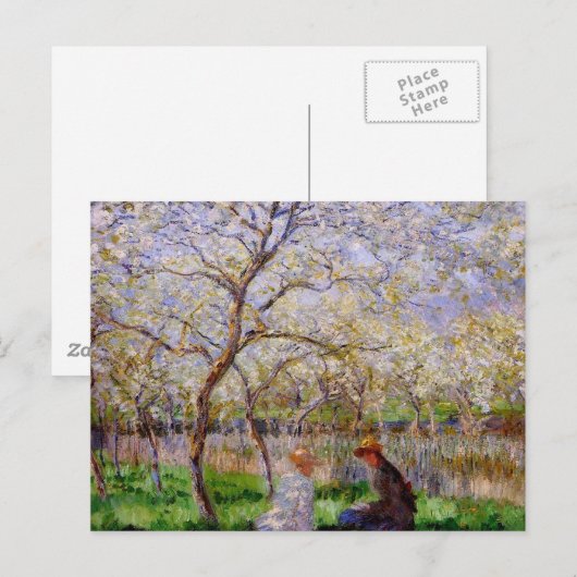 モネ語 – 春 ポストカード (正面/裏面)