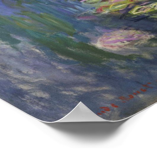 モネ語 – 睡蓮 ポスター (角)