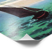 モネ魚釣りボーツアットシープリント フォトプリント            (角)