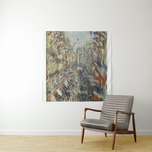 モネ1878パリのRue Montorgueil タペストリー (インサイチュ)
