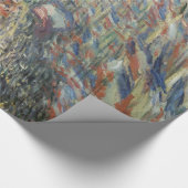 モネ1878パリのRue Montorgueil ラッピングペーパー (角)