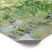 モネ1880年、ウィローズの下の女性 ポスター (角)