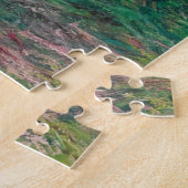 モネ1881年ヴェテウイル近郊のセーヌ川の土手 ジグソーパズル (側面)