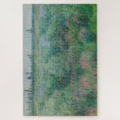 モネ1881年ヴェテウイル近郊のセーヌ川の土手 ジグソーパズル (縦)