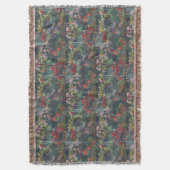 モネ1887ヴィンテージ牡丹ガーデン スローブランケット (正面縦)