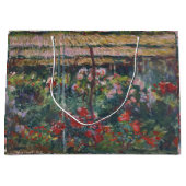 モネ1887ヴィンテージ牡丹ガーデン ラージペーパーバッグ (正面)