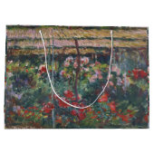 モネ1887ヴィンテージ牡丹ガーデン ラージペーパーバッグ (裏面)