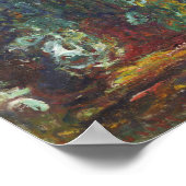 モネ – しだれ柳 ポスター (角)