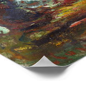 モネ、しだれ柳 ポスター (角)