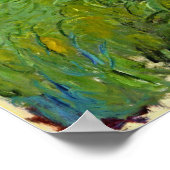 モネ – アガパンツス花1917 ポスター (角)