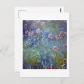 モネ・アガパンツス ポストカード (正面/裏面)