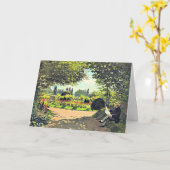 モネ – アドルフ読モネの庭 カード (黄色い花)