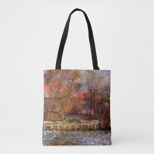 モネ – アヒルの池素晴らしアート絵画ズ トートバッグ (正面)