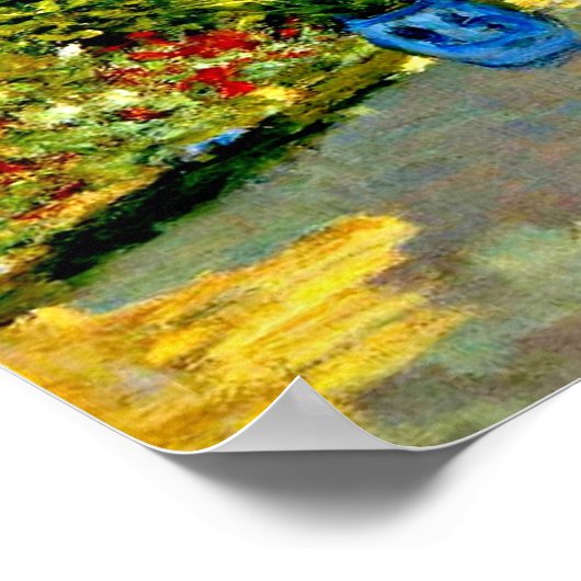 モネ – アルジェンテウイルのアーティストハウスアットアルジェンテウイル ポスター (角)