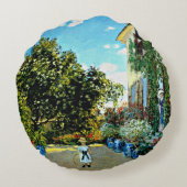 モネ – アルジェンテウイルのアーティストハウスアットアルジェンテウイル ラウンドクッション (裏面)