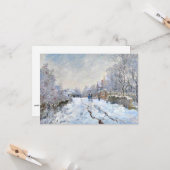 モネ – アルジェントの雪のシーン カード (正面/裏面インサイチュ)