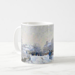 モネ - アルジャントゥイユの雪景色 コーヒーマグカップ