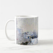 モネ - アルジャントゥイユの雪景色 コーヒーマグカップ (左)