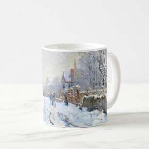 モネ - アルジャントゥイユの雪景色 コーヒーマグカップ