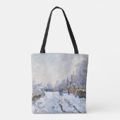 モネ - アルジャントゥイユの雪景色 トートバッグ (裏面)