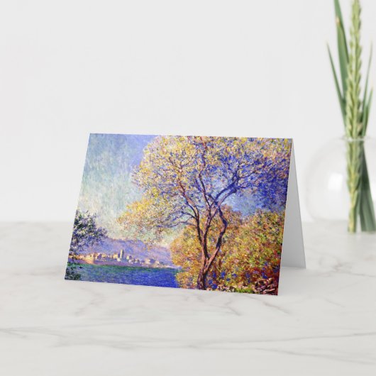 モネ-アンティブス，サリス公園から見る カード (正面)
