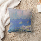 モネ・ウォータールー橋（ロンドン） クッション (ブランケット)