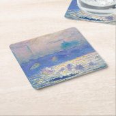 モネ・ウォータールー橋(ロンドン) スクエアペーパーコースター (アングル)