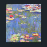 モネ・ウォーター・リリー  ノートパッド<br><div class="desc">クロード・モネの油絵「水百合（1916年）」を特集したメモ帳。 澄んだ池に浮かぶ美しいピンク、紫、紅いユリ。印象素晴らし主義や芸術のファンの贈フランスのり物。</div>