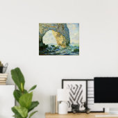 モネ – エレットの西のマネポートロックアーチ ポスター (ホームオフィス)