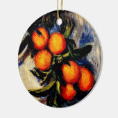 モネ – オレンジブランチベアリングフルーツ セラミックオーナメント (左)