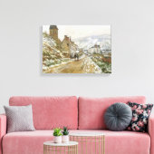 モネ・カによる冬のヴェテウイルへの包まれた道 キャンバスプリント (インサイチュ (リビング))