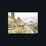 モネ・カによる冬のヴェテウイルへの包まれた道 キャンバスプリント<br><div class="desc">クロード・モネによる冬のヴェテウイルへの道， 1871</div>