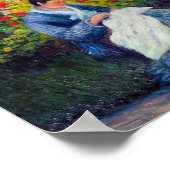 モネ・カミーユとアーティストズガーデンの子 ポスター (角)