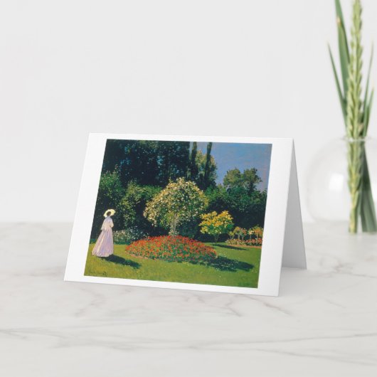 モネ・ガーデンの女性 カード (正面)
