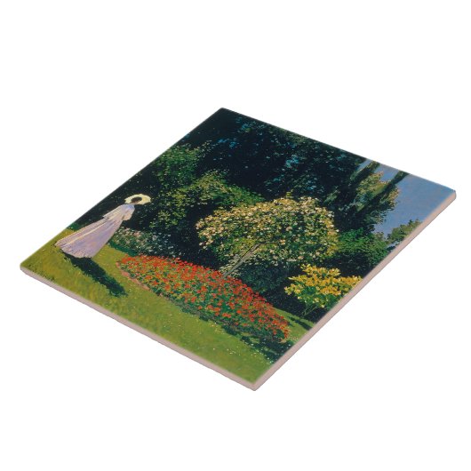 モネ・ガーデンの女性 タイル (側面)