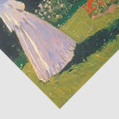 モネ・ガーデンの女性 薄葉紙 (詳細)