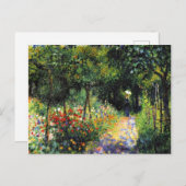 モネ – ガーデンの女素晴らし性絵画 ポストカード (正面/裏面)