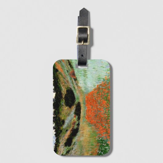 モネ – ギヴェルニー近くの空洞のポピー畑 ラゲッジタグ (正面縦)