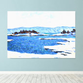 モネ – クリスティアナ・フィヨルドの端 キャンバスプリント (インサイチュ (ウッドフロア))