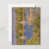 モネ、クロード・ダス・セイネベケンベイアルジェンテウイル1874 ポストカード (正面/裏面)