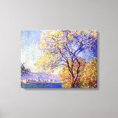 モネ – サリスガーデンから見られるアンティーブ， キャンバスプリント (正面)