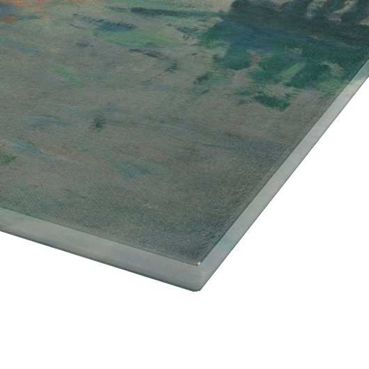 モネ・サンライズ海洋印象派絵を描の カッティングボード (角)