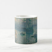 モネ・サンライズ海洋印象派絵を描の コーヒーマグカップ (中央)