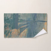 モネ・サンライズ海洋印象派絵を描の バスタオルセット (ハンドタオル)