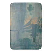 モネ・サンライズ海洋印象派絵を描の バスマット (正面縦)