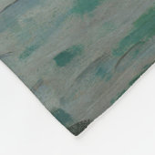 モネ・サンライズ海洋印象派絵を描の フリースブランケット (角)