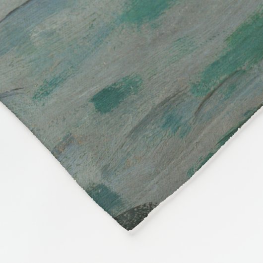 モネ・サンライズ海洋印象派絵を描の フリースブランケット (角)