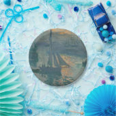 モネ・サンライズ海洋印象派絵を描の ペーパープレート (パーティー)