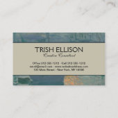 モネ・サンライズ海洋印象派絵を描の 名刺 (裏面)