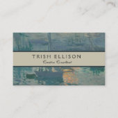 モネ・サンライズ海洋印象派絵を描の 名刺 (正面)